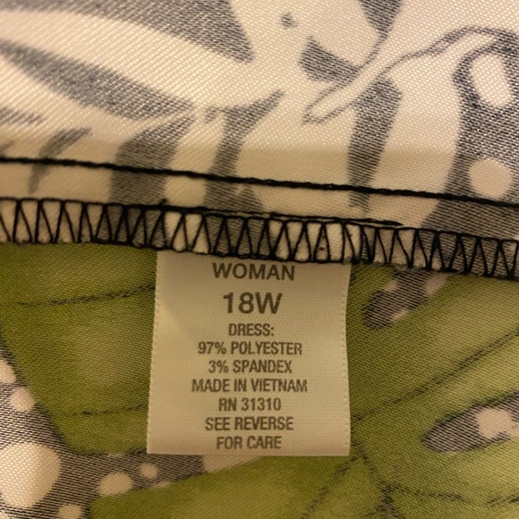 Dress Barn Hawaiian Print Sleeveless Dress - Picture 13 of 14